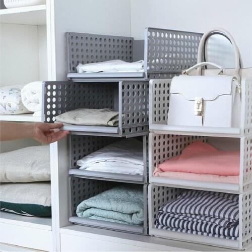 Household can be stacked and packed baskets living room bathroom storage basket plastic childrens toys storage box