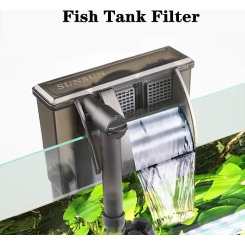 Aquariums Multi-Stage Power Filter Hang On Up Waterfall Filter External Water Pump For Aquarium Fish Turtle Tank