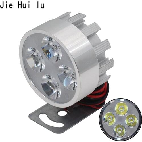 Motorcycle E-bike LED Headlight Driving Headlamp Spot Light Waterproof Lamp Bulb 10W 4 6 LED Motorcycle LED Light