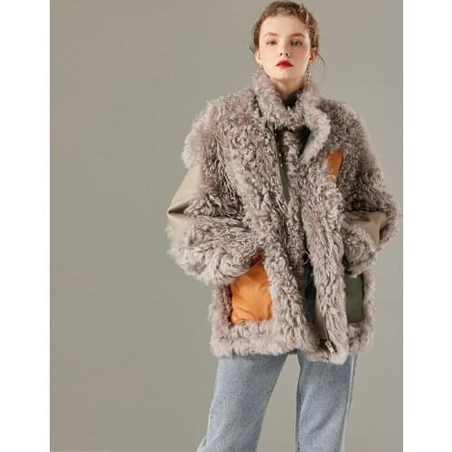 Super Quality Genuine Wool Fur Coat Real Sheepskin Female Jacket Coats and Jackets Women Autumn Winter Casaco Feminino Zjt1603