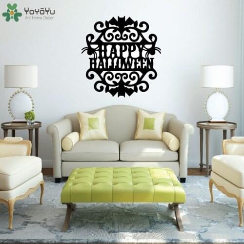 YOYOYU Wall Decal Happy Halloween Wall Stickers Vinyl Home Decoration Accessories October Holiday Art Mural Interior Decor SY607
