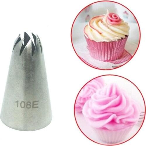 Stainless Steel Flower Icing Piping Nozzles Pastry Tips Set For Cake Cream Cupcake Decorating Tools Ccake Tools #108E