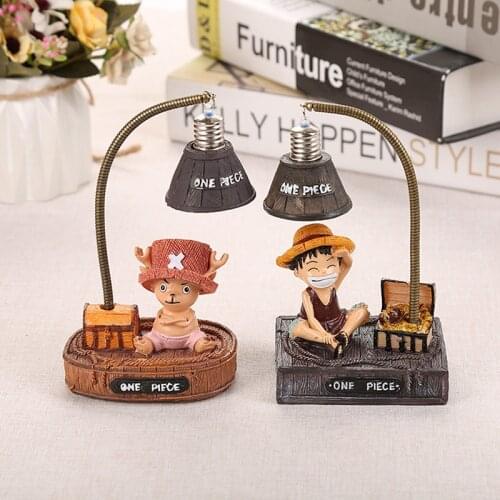 ONE PIECE Luffy Tony LED Night Lights Cute Resin Table Lamps Baby Night Lamp for Childrens Room Bedroom Toy Kids Birthday Gifts