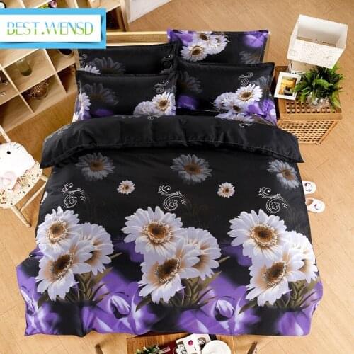Bedclothes Luxury Home Textiles Jacquard Beds Rose Lily Panda Animals 4pcs Bedsheet Set King Dekbedovertrek -housse De Coquette