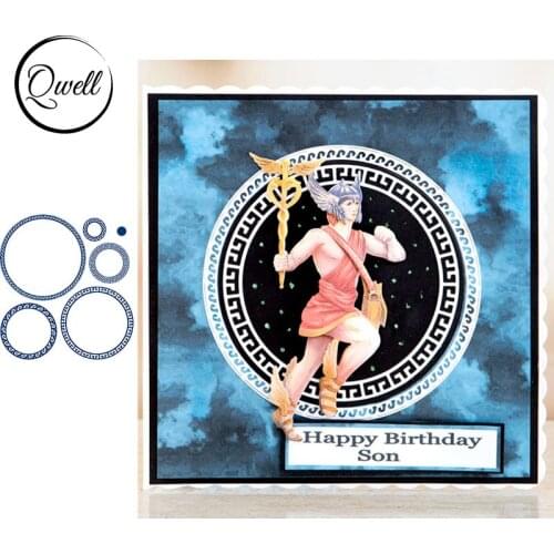 QWELL Circle Frame Metal Cutting Dies for Scrapbooking and Card Making Paper Embossing Craft New 2019 die cuts