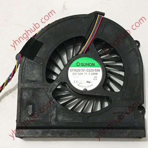 SUNON EF90201S1-C020-S99 DC 12V 7.20W 4-Wire Server Laptop Cooling Fan