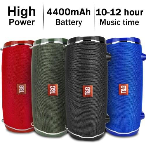 TG187 High Power Wireless Speaker Portable Waterproof Theater Speaker Support Bluetooth Radio TF Card Sound System Speaker