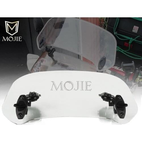 Motorcycle Windshield Extension Spoiler Windscreen Air Deflector For YAMAHA YBR 125 250 XZ550 YFZ 350 Banshee 750R YX600 YZFR125