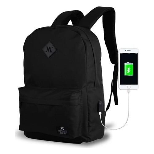 Smart Bag Specta Usb Charger Input Smart Backpack Black