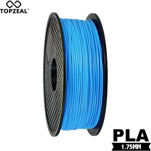 TOPZEAL High Strength Sky Blue Color 1.75mm Diameter 1KG 343m Length PLA 3D Printer Filament Natural Raw Materials