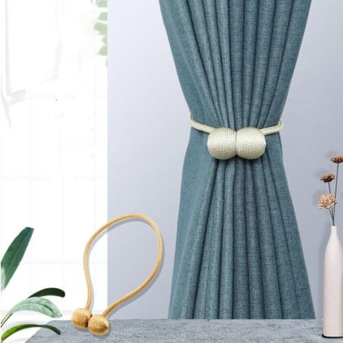 1PC Pearl Magnetic Ball Curtain Simple Tie Rope Backs Holdbacks Buckle Clips Accessory Rods Accessoires Hook Holder Home Decor