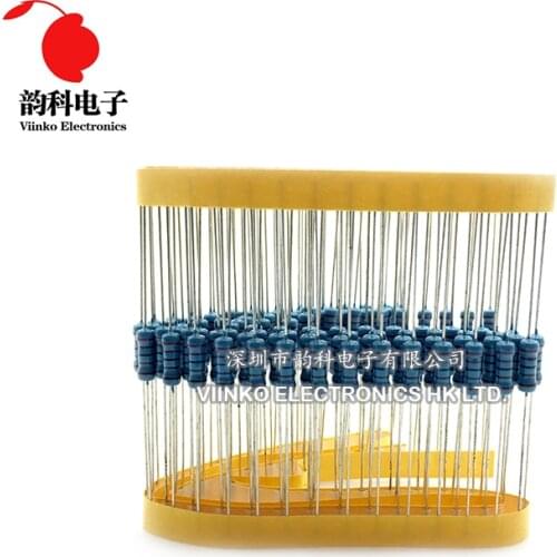 300pcs 1% 1/2W Metal Film Resistor Assorted Kit 1K~820K 30Values*10pcs=300pcs DIP Color ring resistance 10K 100K 20K 330K 470K
