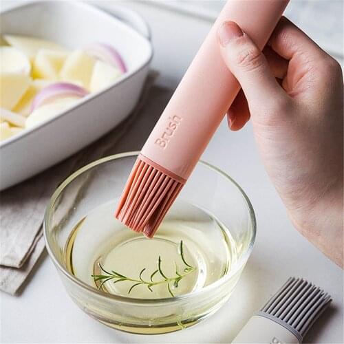 Silicone BBQ Brush Oil brush Baking Cake Bread Pastry Liquid Oil Butter Steak Pen Tube High Temperature Brush Kitchen Tool 1PC