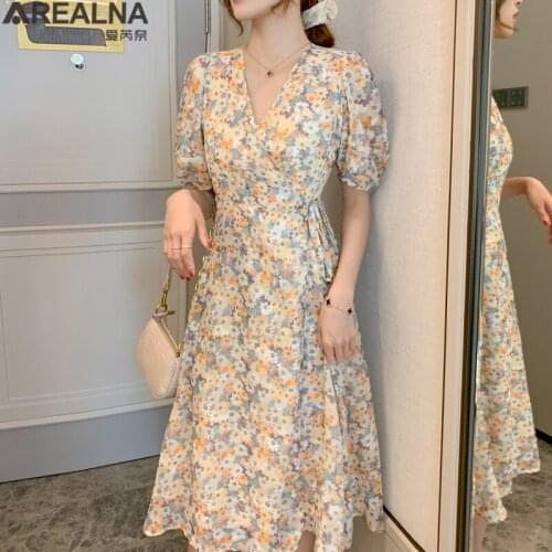 AREALNA Summer Dresses With Lace