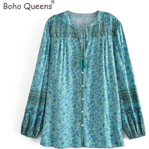 Зеленые блузки BOHO QUEENS China At AliExpress