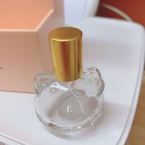 10/30/50pcs 10ml Lovely Cat Refillable Perfume Bottle Roll on Bottles for Essential Oils Vial Empty Perfume Sample Roller Bottle