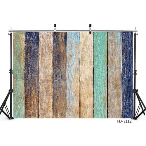 Photo Backdrop Colorful Wooden Plank Customized Studio Photoshoot Background for Children Baby Toy Photography Props Photocall