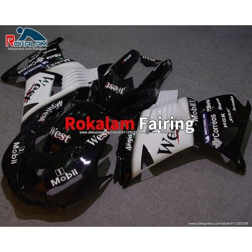 Fairing Kit For Kawasaki Ninja ZX14R 2006 2011 ZX-14R 06 07 08 09 10 11 White Black Motorbike Bodyworks (Injection Molding)
