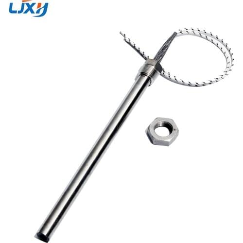 LJXH DN8 (1/4") Thread Cartridge Tubular Heating Element for Water 8x350/400/450/500/600mm TubeAC110V/220V/380V Heater with Nut