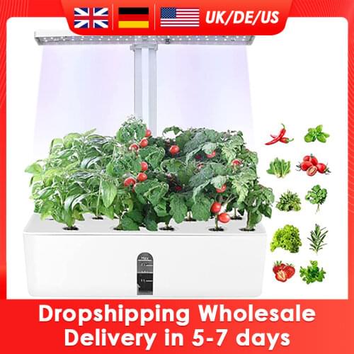 Adjustable LED With Kit For Garden Planter Kitchen Smart Herb Grow Germination System Indoor Growing Hydroponics Growing System