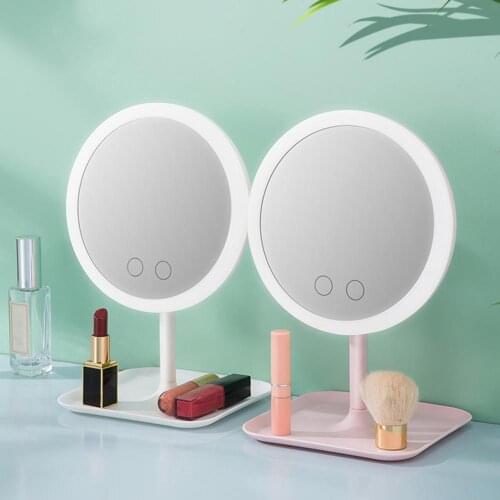 Wholesale USB Makeup Mirrors Adjustable Rechargeable LED Fill Light Dressing Table Lamp Makeup Mirror
