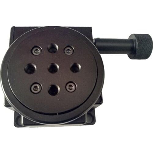 MRS-XS60 manual rotary table, large load indexing plate, motor can be installed, worm gear can be self-locking R axis