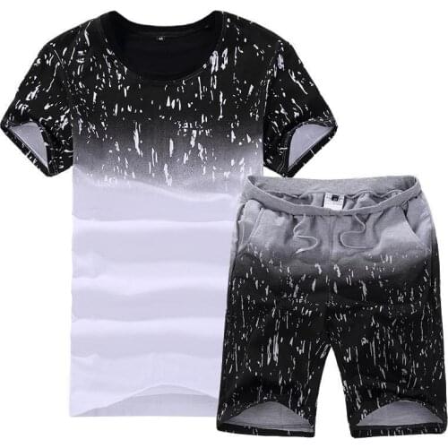 Top Selling Product In 2021 Summer New Mens Short-Sleeved T-Shirt Sports Suit Clothes Mens Casual Sports Suit Mens Clothing