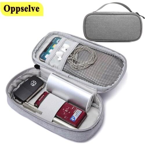 Digital Storage Bags External Battery Carrying Pouch for Charger USB Cable Hard Drive Earphones USB Gadgets Cables Organizer Bag
