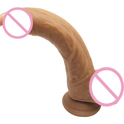 Super Soft Silicone Dildo Realistic Suction Cup Dildo Male Artificial Penis Dick Female Masturbator Adult Sex Toys For Women