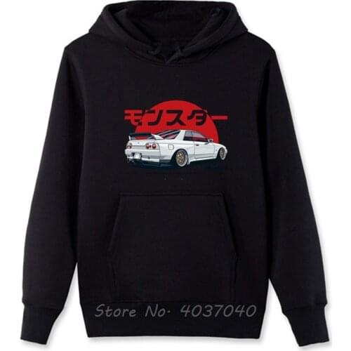 Monster Skyline R32 GTR Vintage Funny Unicorns Hoodies Harajuku Fashion Mens Hoodies Spring Autumn Fleece Zipper Sweatshirt