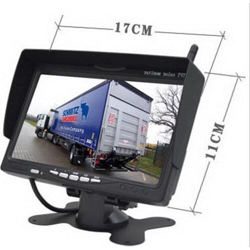 High Quality Wireless 7 inch TFT LCD Rear View Monitor CMOS IR Night Vision Backup Camera Kit Parking System
