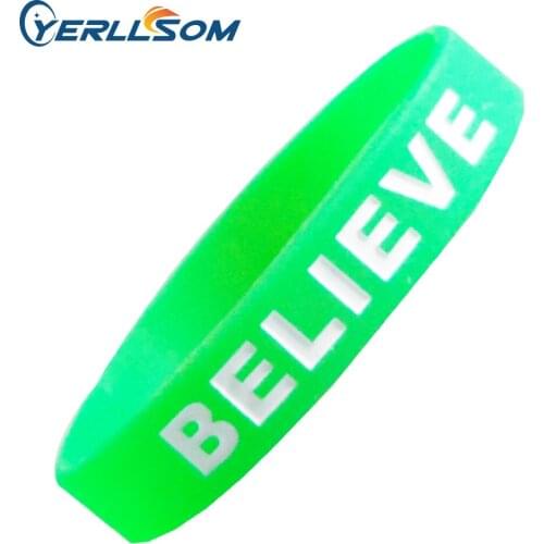 YERLLSOM 100PCS/Lot High Quatlity Custom silicone bracelets with engrave logo for promotional gifts S051401