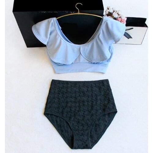 STAERK female summer chest falbala of tall waist belly sexy dew waist swimsuit