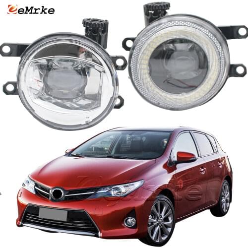 EEMRKE for Toyota Corolla Ascent Corolla Levin 2012-2015 LED Angel Eye Daytime Running Lights DRL + Cut-Line Lens Fog Lights