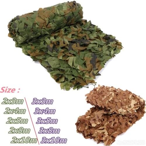 2x3m 2x4m 2x5m 2x8m 3x4m hunting military camouflage net woodland camouflage net camping awning garden car cover tent shade