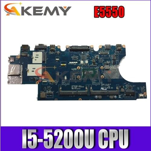 Akemy LA-A911P For Dell Latitude E5550 Motherboard I5-5200U CN-08FP65 8FP65 M5HV7 Mainboard 100% tested
