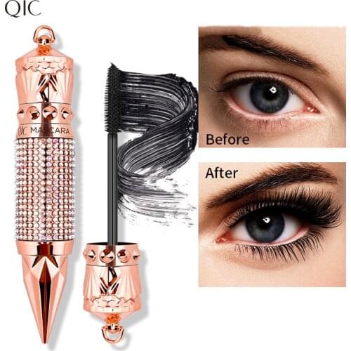 QIC Queen Scepter Quick Dry Mascara Black Curling Lengthen Volumise Thick Eyelashes Smudge-proof Water-proof Mascara Eye Makeup