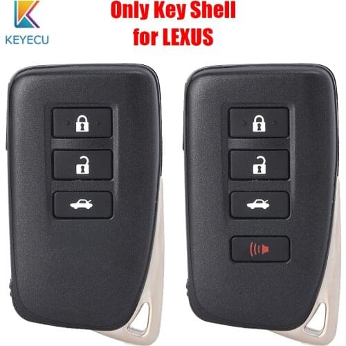 Keyecu Smart Remote Key Shell Case Cover 3 4 Buttons For LEXUS ES350 IS/ES/GS/NX/RX/GX GS300 GS350 IS250 ES250 NX200