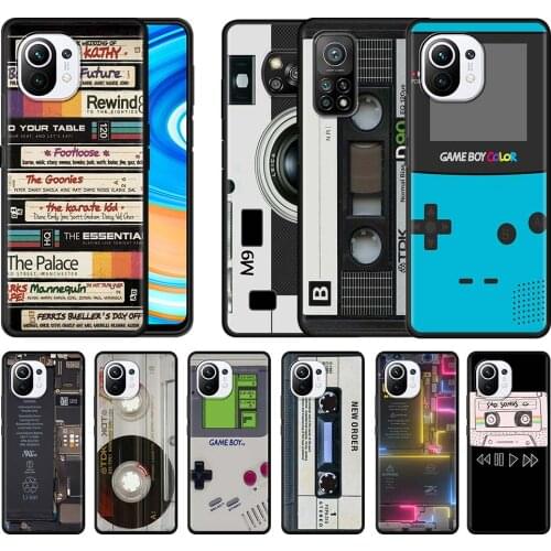 Retro Vintage Camera Case For Xiaomi Mi Poco X3 NFC 10T Pro 5G 9T M3 11 Ultra Note 10 Lite 9 SE Black Soft Shell Phone Cover