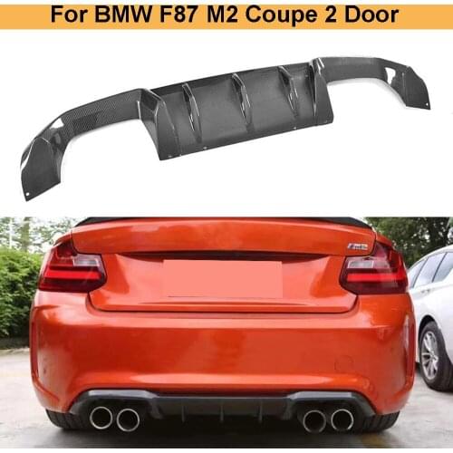 F87 M2 Carbon Fiber Car Rear Bumper Diffuser Lip Spoiler for BMW F87 M2 Coupe 2 Door 2016 2017 2018 2019 Three Style