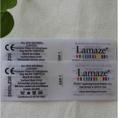 Customize 1000 pcs/lot Wood shuttle satin woven label selvage edge damask clothing labels fabric sewing tags