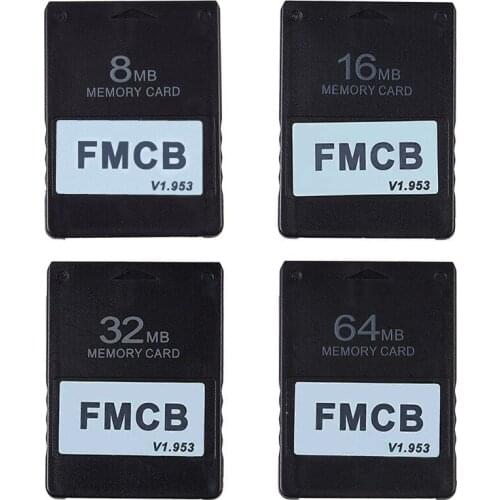 FMCB v1.953 Card Memory Card for PS2 Playstation- 2 Free McBoot Card 8MB 16MB 32MB 64MB OPL MC Boot Program Card
