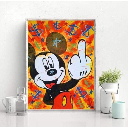 Disney Cartoon Mickey Mouse 5D DIY Diamond Painting Full Drill Square Diamond Embroidery Mosaic Art Picture of Home Decor Gift