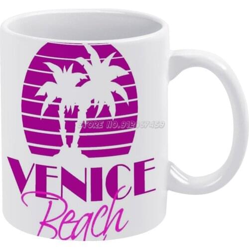 Coffee Mugs Ceramic Personalized Mugs 11 Oz White Mug Tea Milk Cup Drinkware Travel Mug Surf Ocean Sea Surfing Waves Water Sand