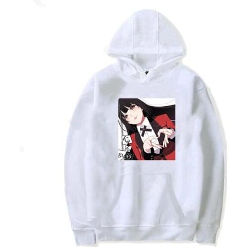 Cute Women Sweater kakegurui XX Anime Momobami Kirari Vintage Japanese Long Sleeve Sweater Casual Sexy Gothic Sweater