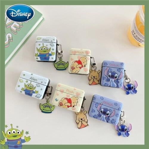 Cartoon Creative Stitch airpods pro protective cover cute apple 2 generation Square headset cover Silicone case