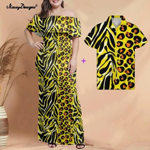 Noisydesigns Vintage Tiger Print One-Shoulder Dress Women 2021 Casual Summer Robe Femme Leopard Girl Beach Party Maxi Vestidos