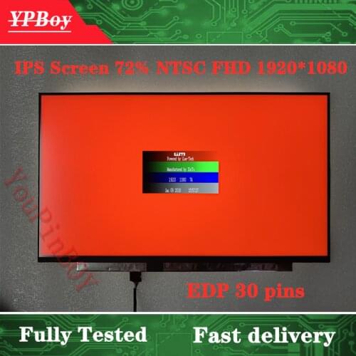 Original A+ 15.6 inch N156HCE-EN1 For Thinkpad Lenovo P530 P2 P52S IPS 72% NTSC LCD Screen Matrix 30 Pins FHD Matte FRU 01YN145