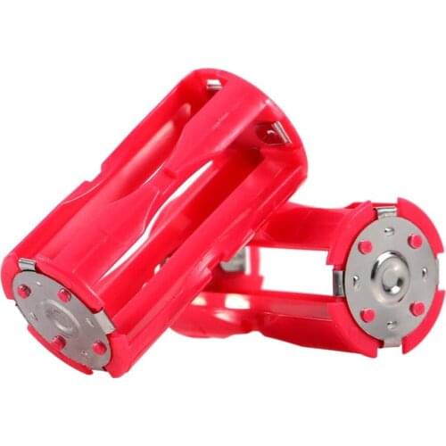 4AAA to C Size Parallel Battery Converter Adapter Holder Cases Box Red (4pcs)Large Strength and Strong Toughness