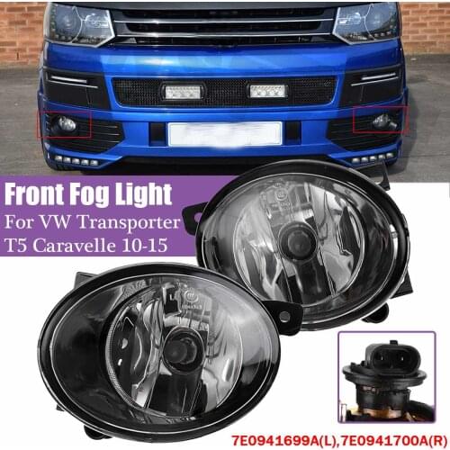 Front Car LED Fog Lamp Light Left Right With Bulb For VW Transporter T5 Caravelle 2010 2011 2012 2013 2014 2015